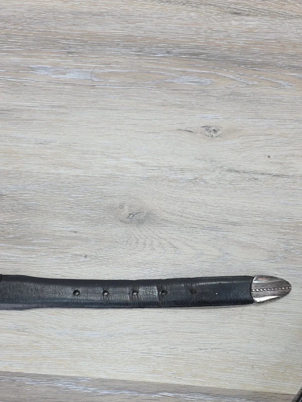 Brighton Onyx Black Leather Belt w/ woven Design & Silver Accents & Buckle 56